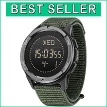 Load image into Gallery viewer, Adjustable Nylon Tactical Watch for Men - Waterproof &amp; Stylish Digital Design