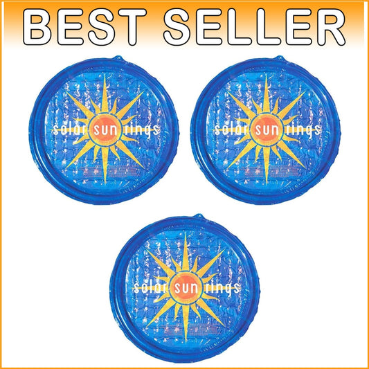 Durable Blue Vinyl Above Ground Pool Solar Covers: 3-Pack for Full Coverage