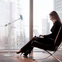 Load image into Gallery viewer, Premium Aluminum Tablet Stand - 360° Adjustable for Bed, Kitchen, and Office Use