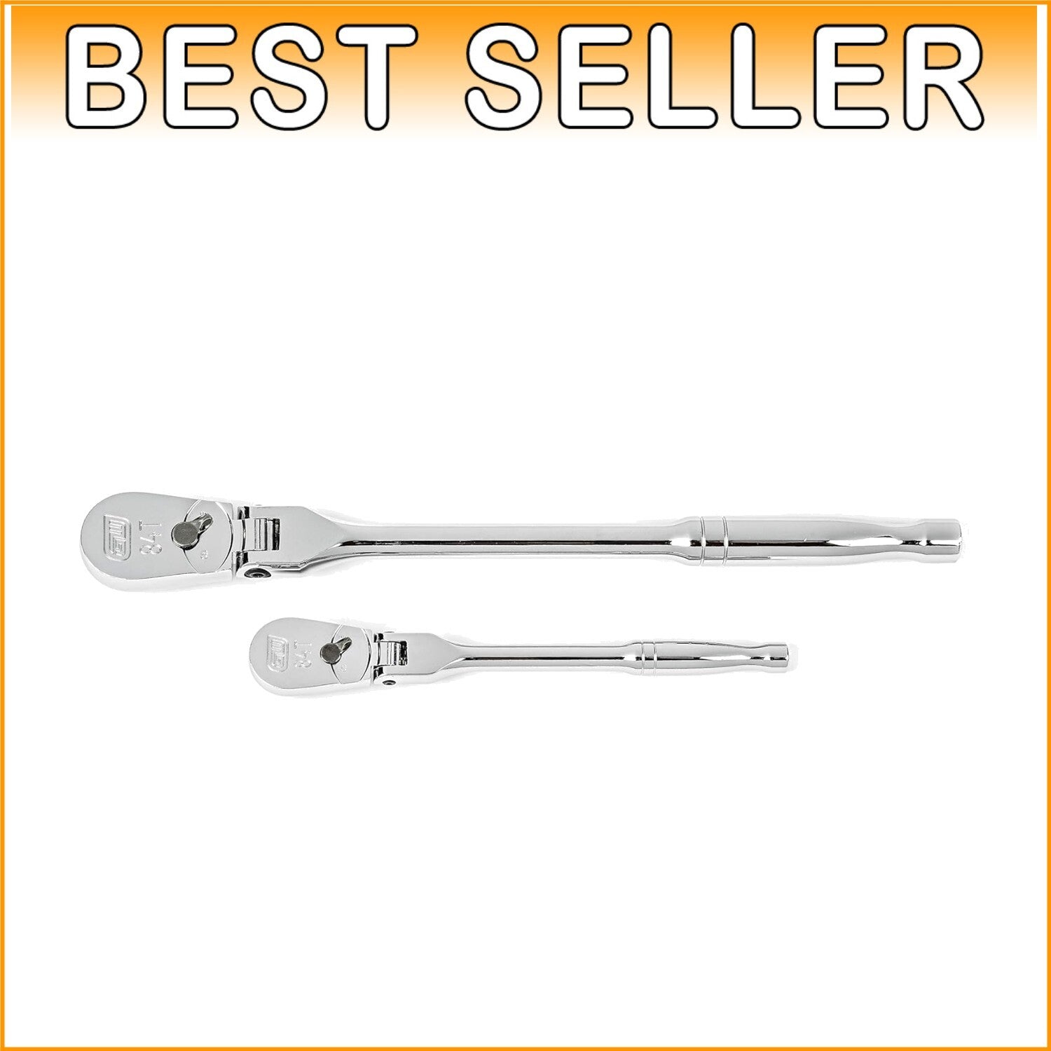 2-Piece Flex Head Ratchet Set with 84 Tooth Mechanism - Professional Quality