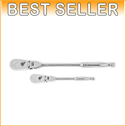 2-Piece Flex Head Ratchet Set with 84 Tooth Mechanism - Professional Quality