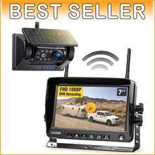 Load image into Gallery viewer, Magnetic Solar Wireless HD1080P Backup Camera - 7" Monitor, DIY Installation