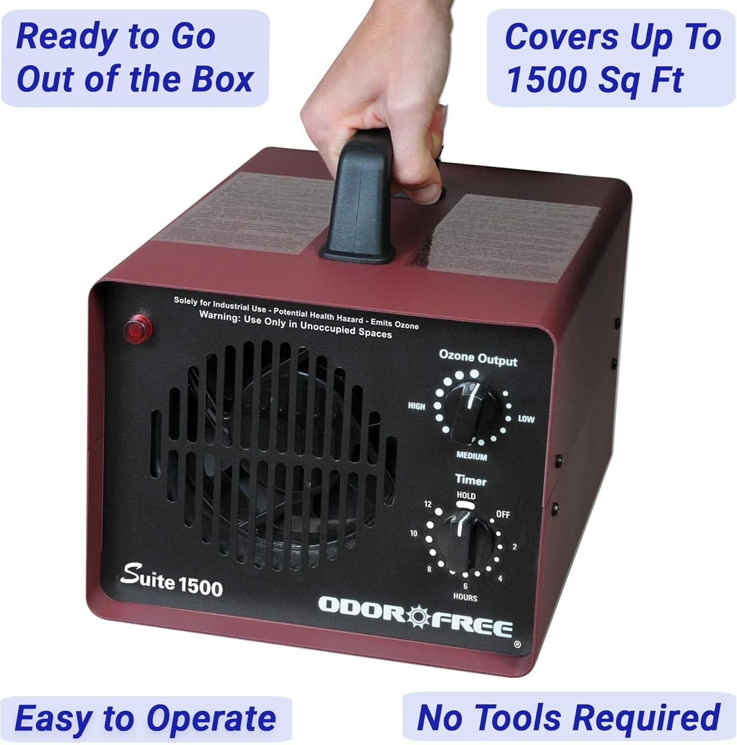 Touch Control Ozone Generator for Odor-Free Living in Apartments and Vehicles
