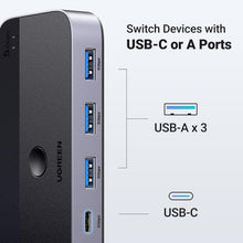 Load image into Gallery viewer, Fast USB 3.0 Switch for Two PCs - Effortlessly Share Keyboards and Printers
