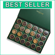 Load image into Gallery viewer, 24 Premium Loose Leaf Teas Presented in Luxurious Tin Caddies - Perfect for Mom