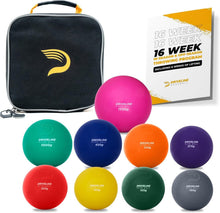 Load image into Gallery viewer, Weighted Pitching Balls with Carrying Case: 16-Week Performance Program Included