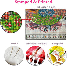 Load image into Gallery viewer, DIY Cross Stitch Embroidery Kit for Adults - Hummingbirds Theme, 17.7 x 17.7 in