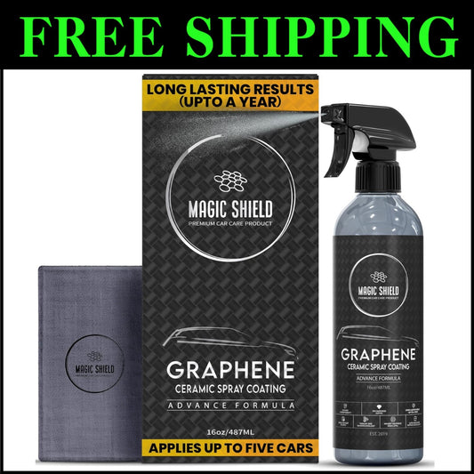 16oz Long-Lasting Graphene Spray for Waterless Wash & Ultimate Paint Protection