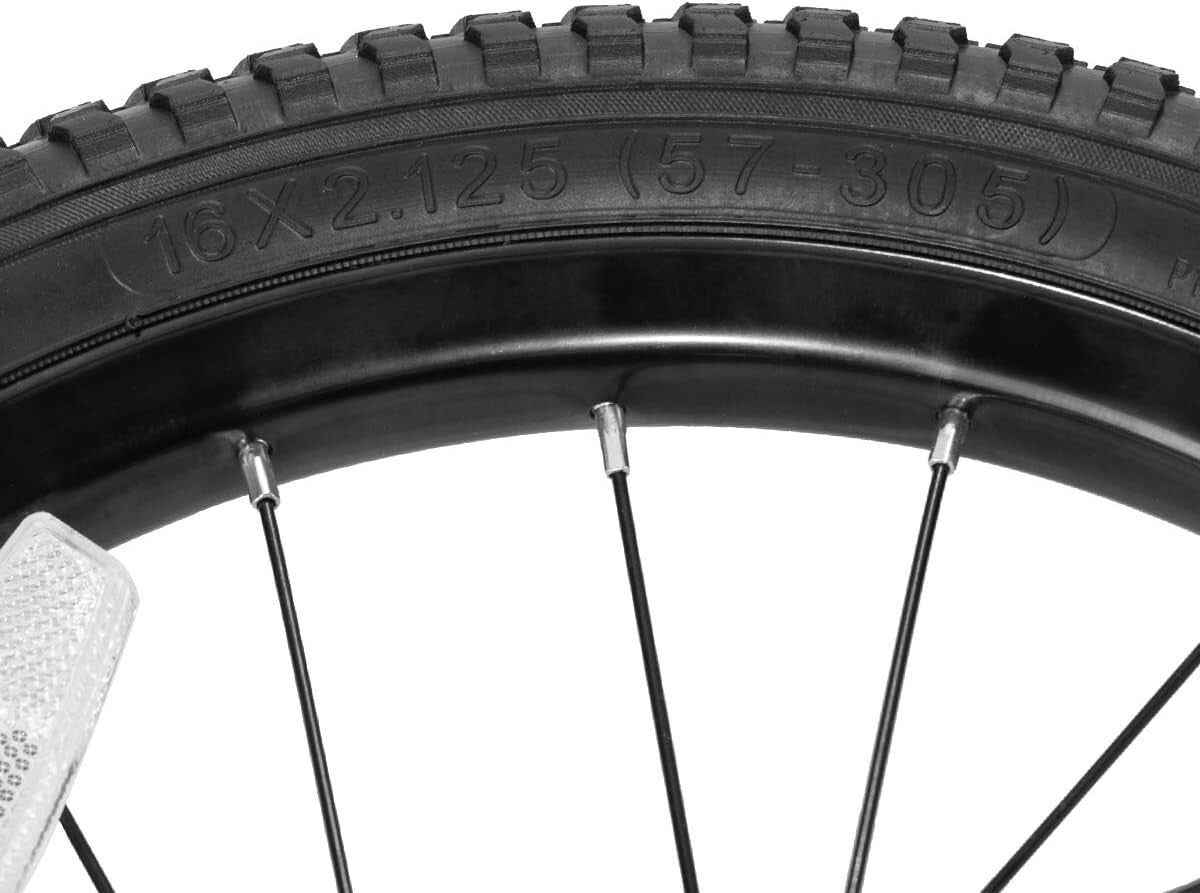 Kids Bike Front Wheels - 16 Inch Solid Rubber Tires for Smooth Riding Experience
