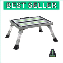 Load image into Gallery viewer, Heavy-Duty Adjustable Step Stool - Portable Folding Platform for RVs &amp; Trucks