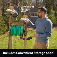 Load image into Gallery viewer, Premium Wall-Mounted Hose Reel Made of Durable Cast Aluminum - Bronze Finish