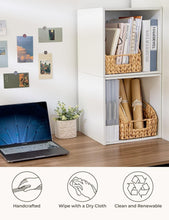 Load image into Gallery viewer, Natural Handwoven Storage Baskets for Pantry, Kitchen &amp; Living Room - 2 Pack