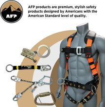 Load image into Gallery viewer, Durable Double Leg Safety Lanyard with Shock Absorption - 8500 lbs Load Capacity
