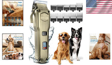 Load image into Gallery viewer, Rechargeable Waterproof Dog Clippers for Easy Grooming - 10 Detachable Combs