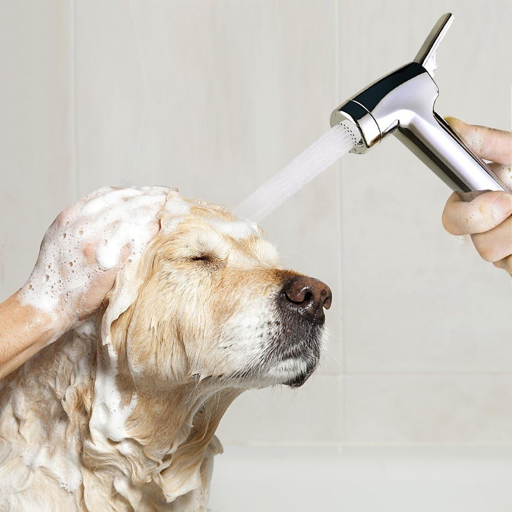 Premium Pet Shower Kit - 8ft Flex Hose & High-Pressure Spray for Easy Grooming