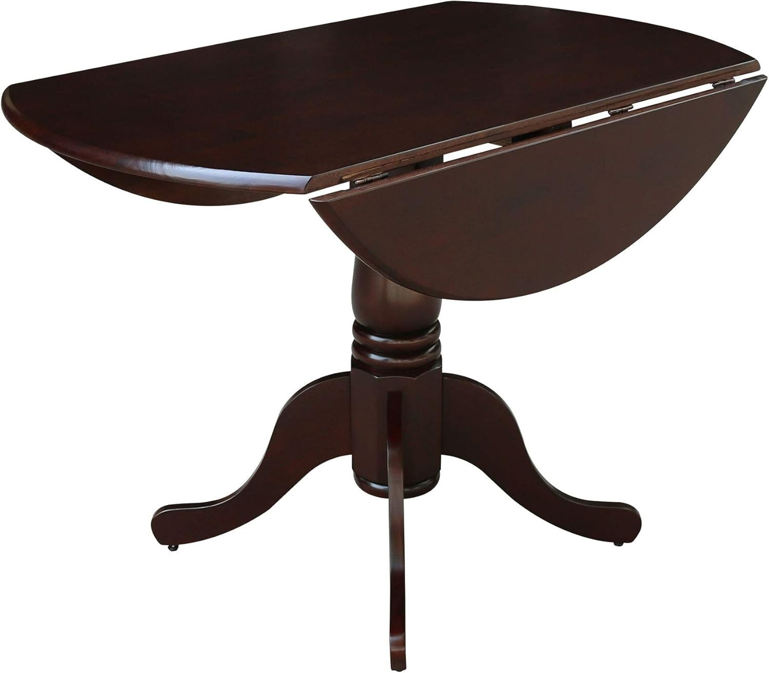 French Country 42-Inch Drop Leaf Table - Stylish Space Saver for Dining Needs