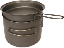 Load image into Gallery viewer, Compact and Lightweight 1600ml Titanium Pot with Foldable Pan - Hiking Essential