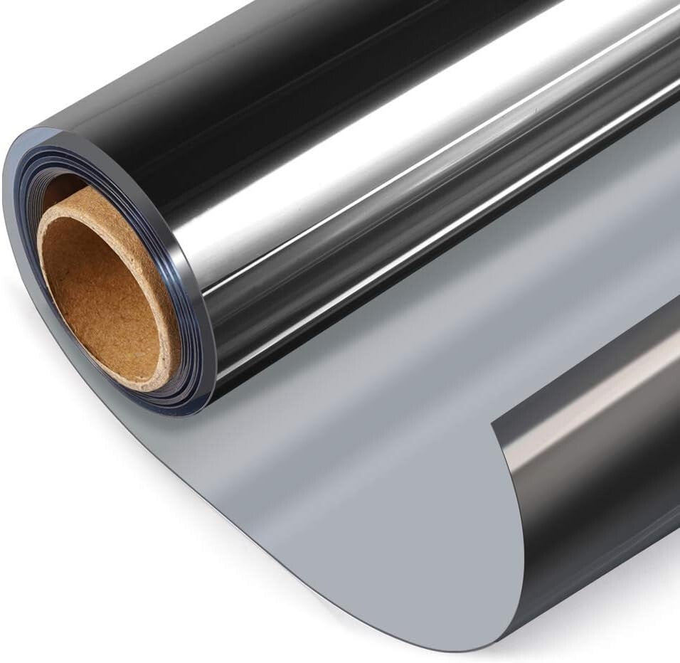 Heat Control Non-Adhesive Window Film - 29.5x157.5 Inch for Home & Office