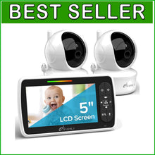 Load image into Gallery viewer, Hacking-Proof Baby Monitor with Night Vision, Camera &amp; Soothing Lullabies