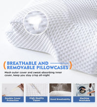 Load image into Gallery viewer, Adjustable Memory Foam Cervical Pillow - Ideal for Side, Back &amp; Stomach Sleepers