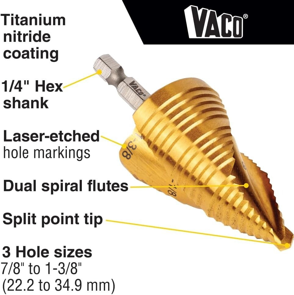 Efficient 3-Step Drill Bit Kit with Lubrication Oil for Optimal Performance