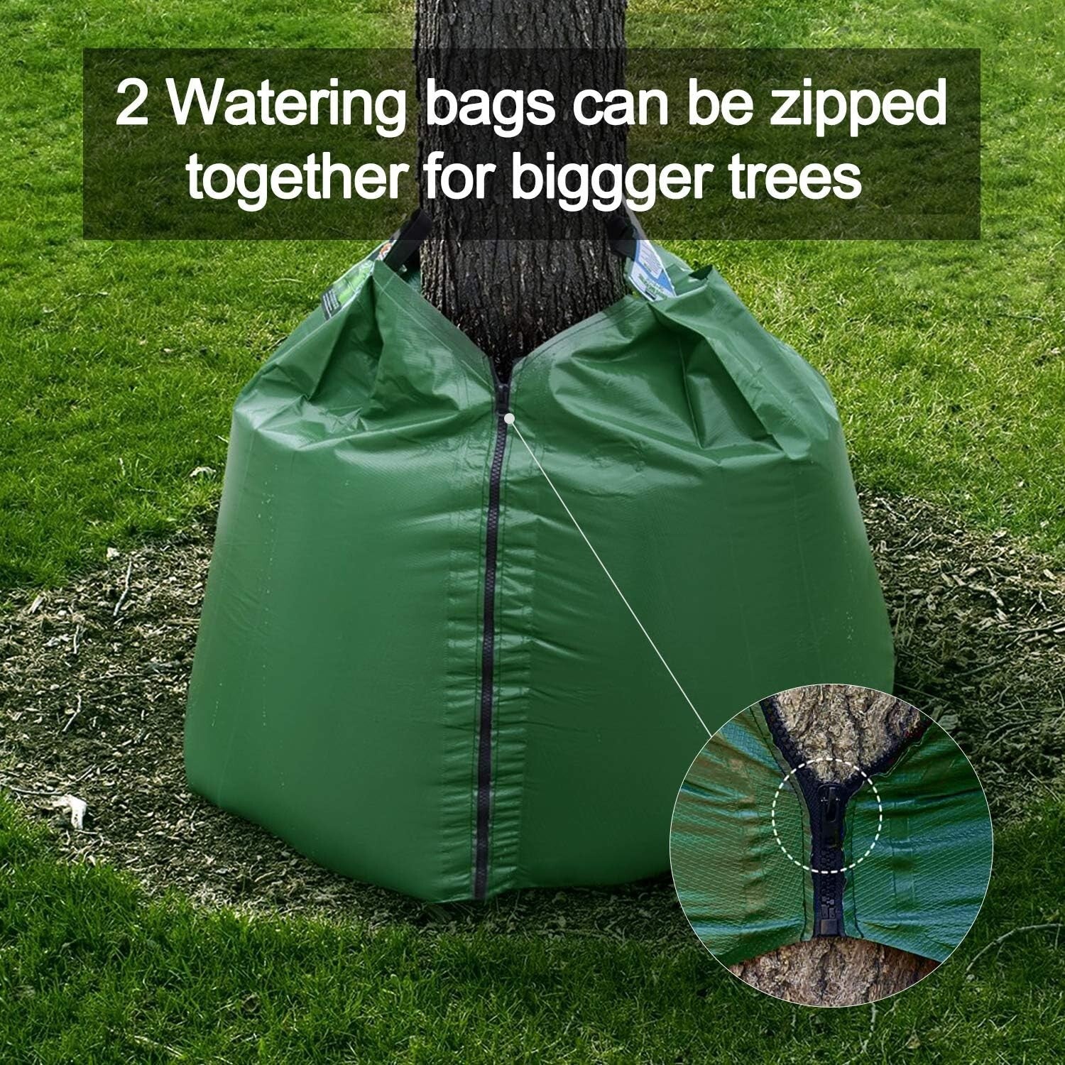Efficient 20 Gallon PVC Tree Watering Bags - Reusable Drip Irrigation Set of 5
