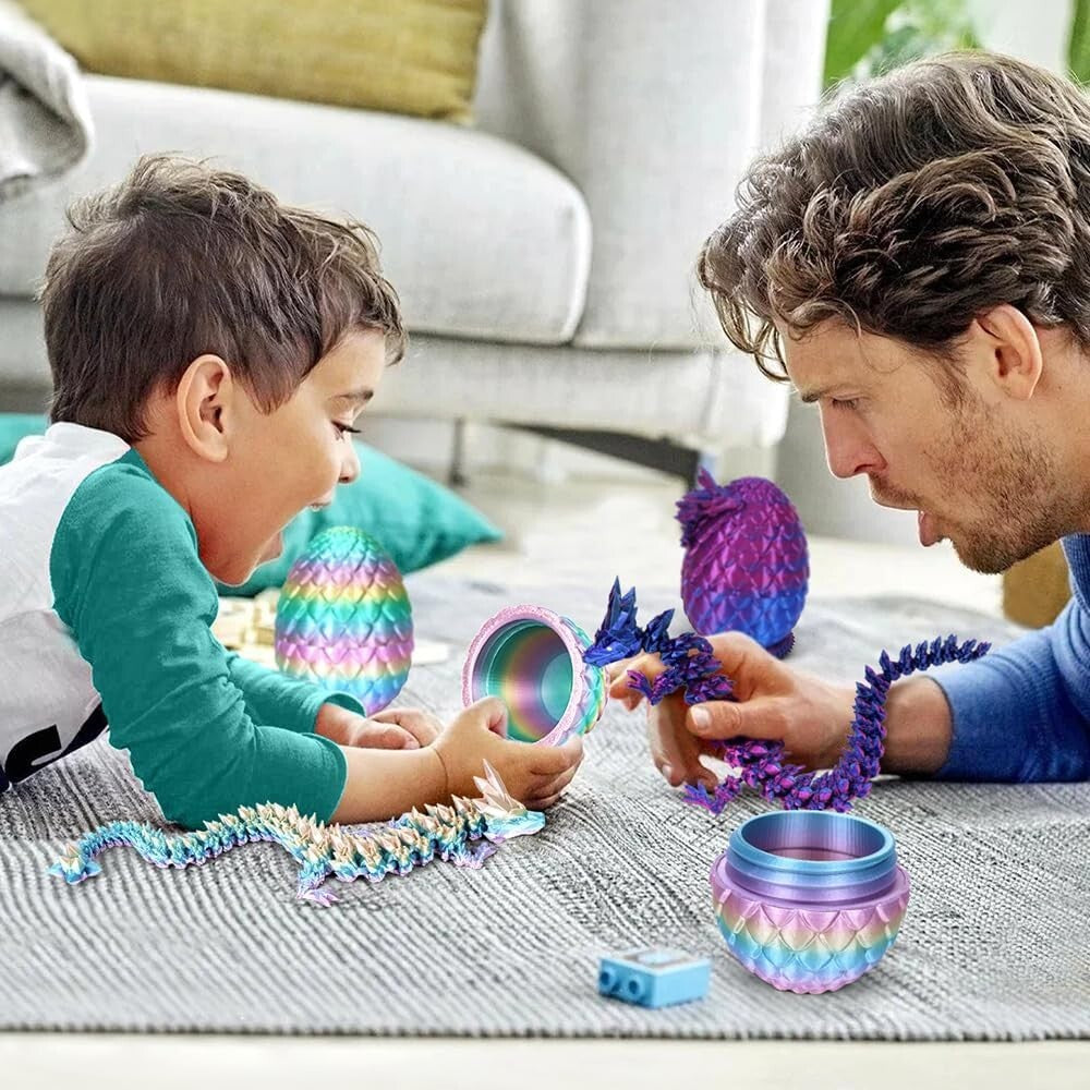 Articulated Dragon Egg Fidget Set – Non-Toxic, Eco-Friendly Fun for All Ages