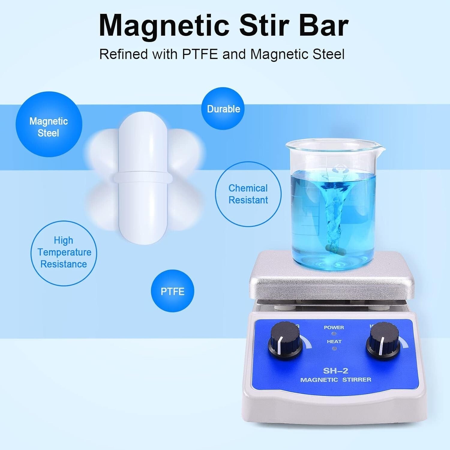 Versatile Magnetic Stirrer Hot Plate - Perfect for Labs, Research & Education