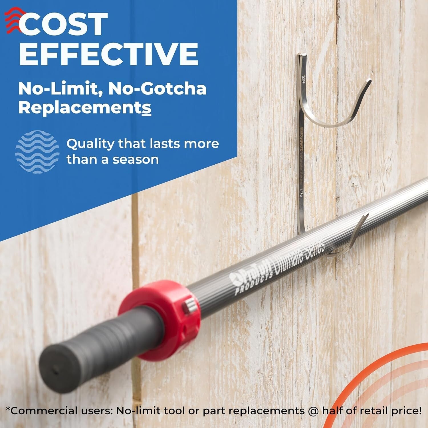 Ultimate Pool Storage Solution – 4 Stainless Steel Hooks for Easy Mounting