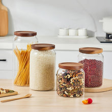 Load image into Gallery viewer, 2-Pack Airtight 90oz Glass Jars - Perfect for Laundry Detergent &amp; Pantry Items