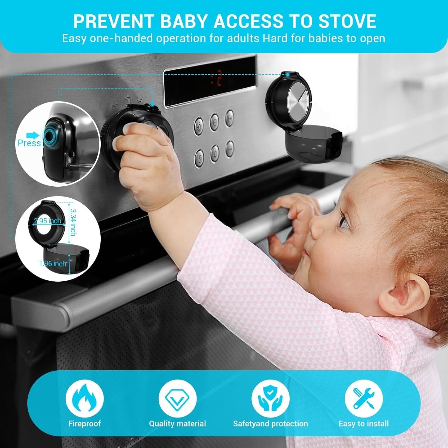 Child Safety Made Easy: 105 Pack Baby Proofing Kit with Corner Guards & Locks