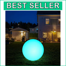 Load image into Gallery viewer, IP67 Waterproof 12-Inch LED Solar Globe Lamp for Garden and Patio Lighting