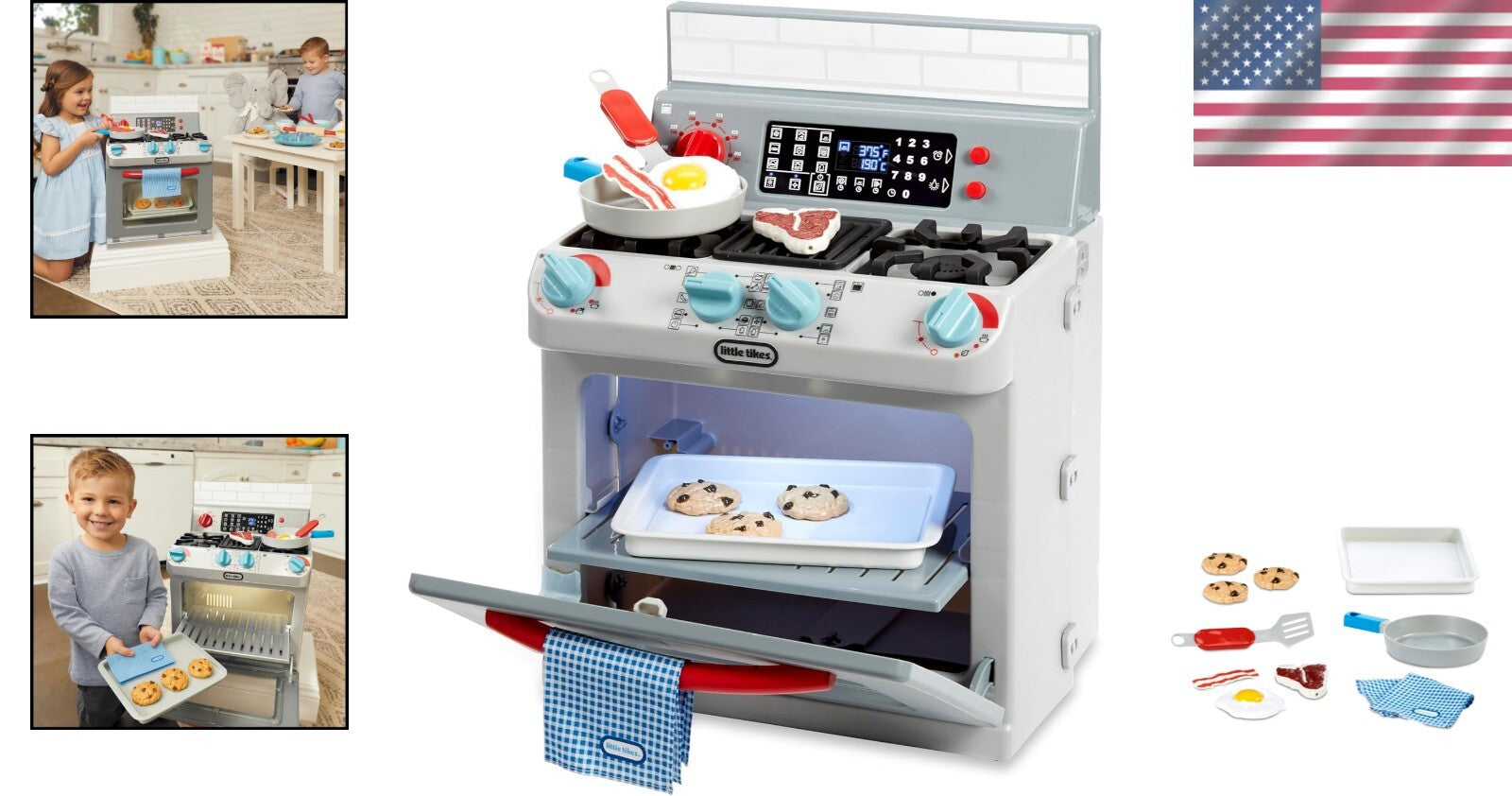 Durable Kids Cooking Toy Oven - Engaging Pretend Play with Interactive Features