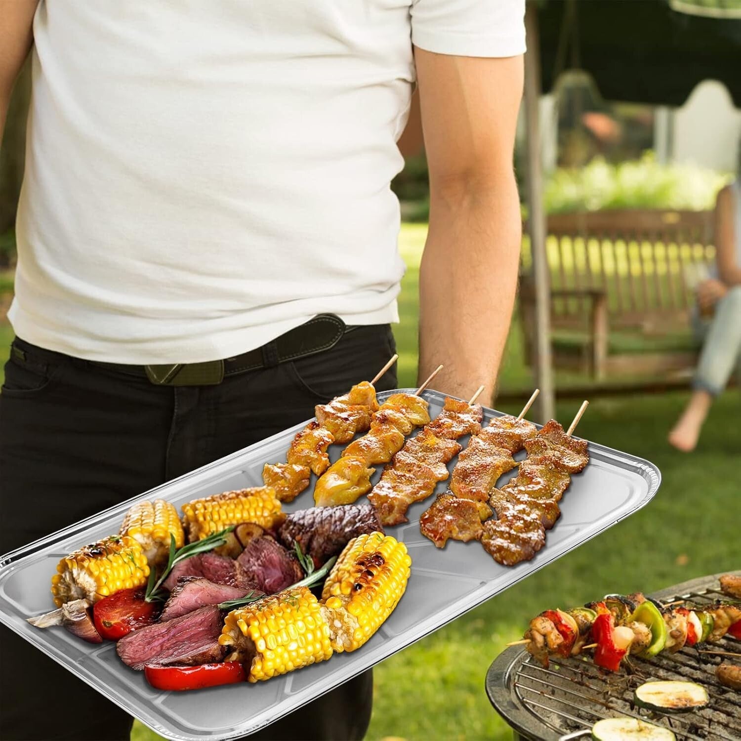 Premium Quality Aluminum Foil Oven Liners - 30 Disposable Drip Pans, 18.5 x 15.5