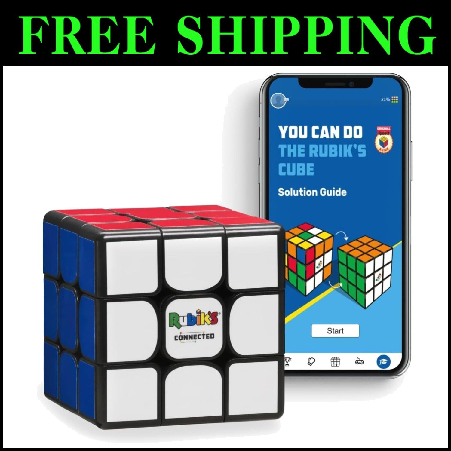 Award-Winning Rubik’s Connected Cube - Master the Classic Puzzle with Ease