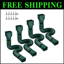 Load image into Gallery viewer, Sturdy Rain Gutter Downspout Extensions - 4 Pack for Effective Drainage