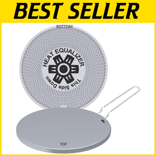 9.25-Inch High-Polish Diffuser for Gas & Electric Stoves - Energy Efficient