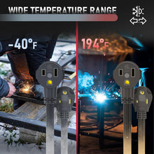 Load image into Gallery viewer, Water-Resistant 50ft Welder Extension Cord - Safe &amp; Flexible for All Welders
