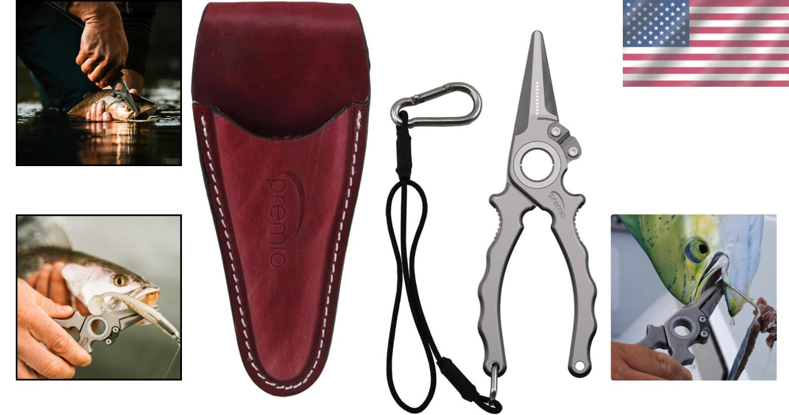 Durable 6.5" Titanium Fishing Pliers: Perfect for Inshore & Nearshore Adventures