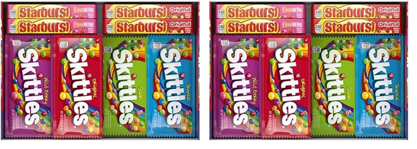 Sweet Delight: 30-Count Starburst Candy Assortment - Original, Sour & Wild Berry