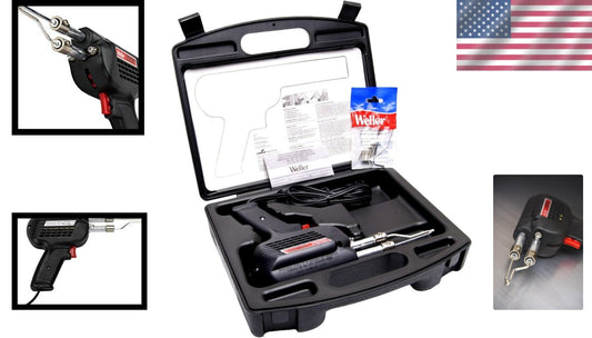 Rapid Heat Dual-Heat Soldering Gun Kit with Tips & Flux Brush - 7-Year Warranty
