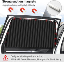 Load image into Gallery viewer, Extendable Magnetic Sun Shade for Cars - 4 PCS Privacy Covers for SUVs &amp; Trucks