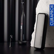 Load image into Gallery viewer, Hydrosonic Electric Toothbrush with Timer, Charger &amp; Travel Case - Black &amp; White