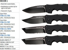 Load image into Gallery viewer, Lightweight Recon 1 Folding Knife - Secure G-10 Grip and Tanto Serrated Edge