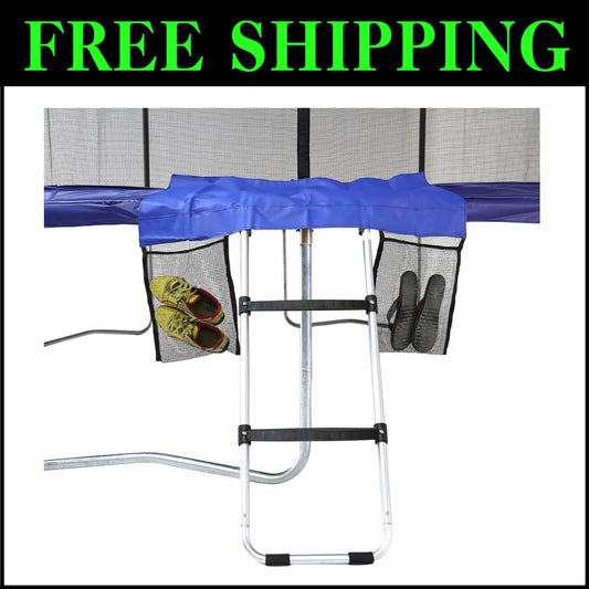Lightweight Wide Step Ladder with Storage Bag for Trampoline - Kids Safety First
