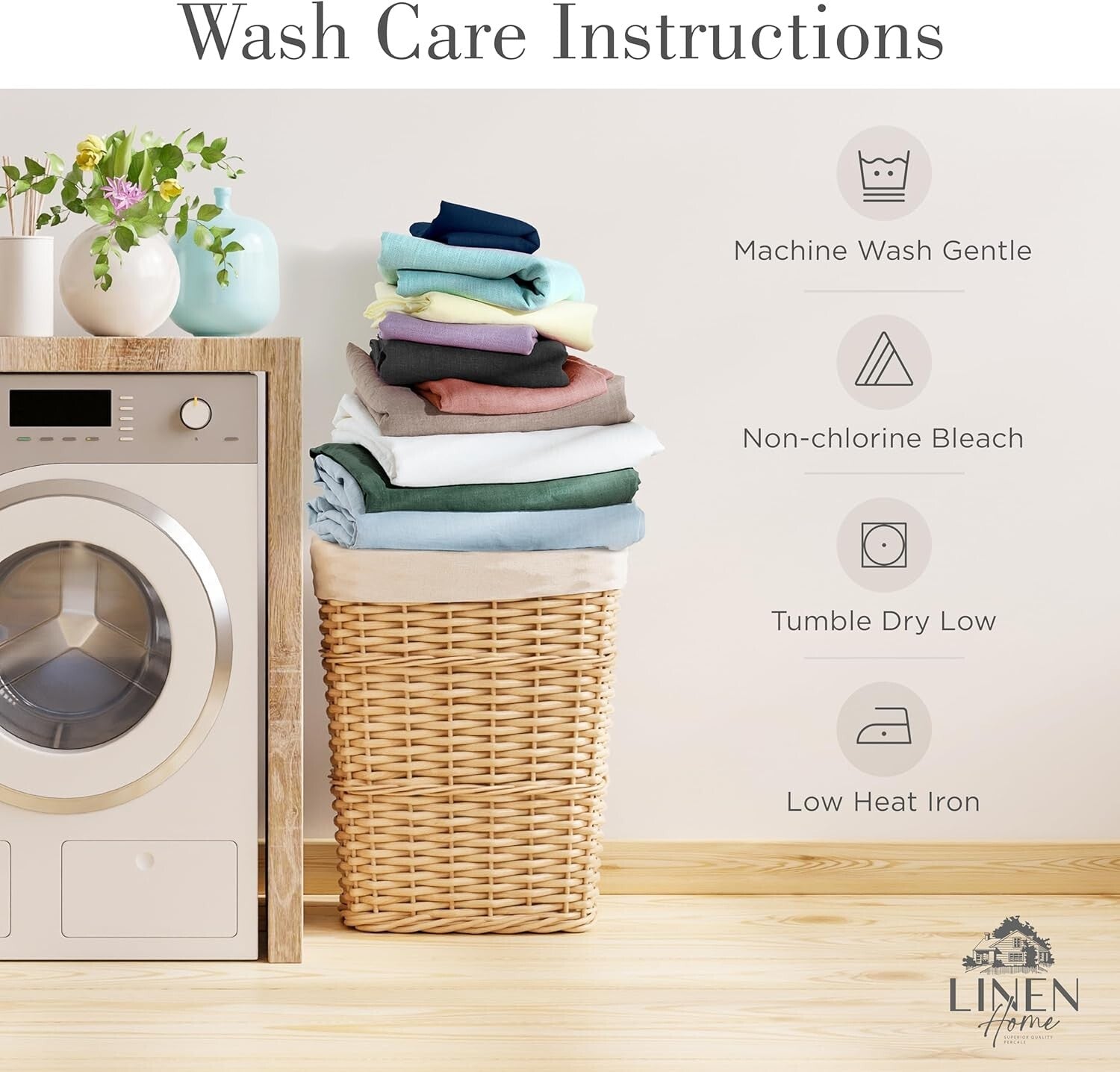 4-Piece King Cotton Sheet Set with Envelope Closure Pillowcases - Chic & Durable