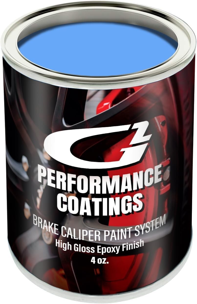 Durable High Temperature Epoxy Caliper Paint System - Hawkins Blue (4 Ounces)
