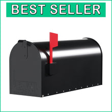 Load image into Gallery viewer, Contemporary Post-Mount Mailbox with Adjustable Latch and Rust-Resistant Finish