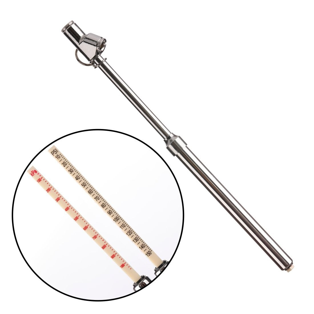 Precision Tire Pressure Gauge Set - Straight Head Chucks 10-150 PSI, 5 Units