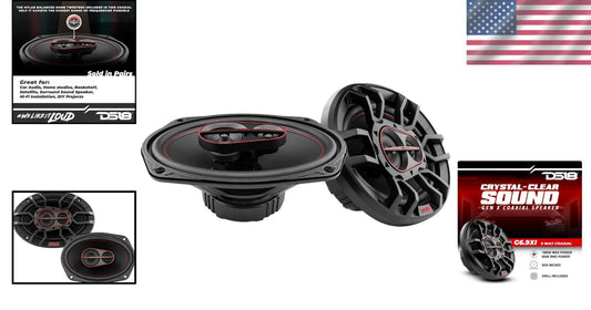 Durable 6x9 Coaxial Speakers with Bass Boost - Great for Car Sound Systems
